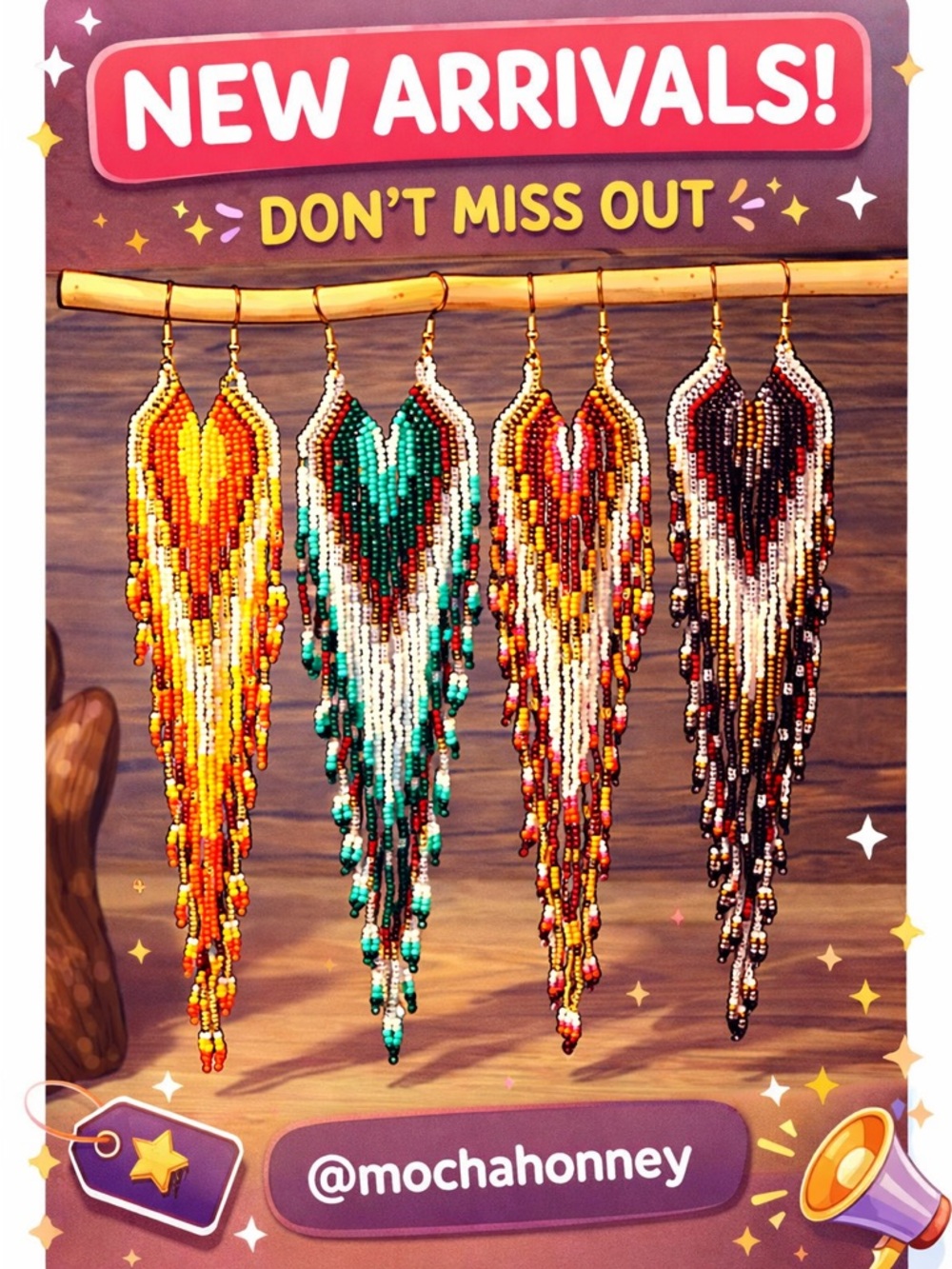 Seed Bead Dangles • 3/$40 Mix N’ Match Earrings
